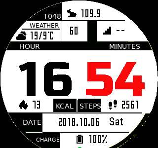 华米跃我Amazfit Pace, Stratos手表表盘