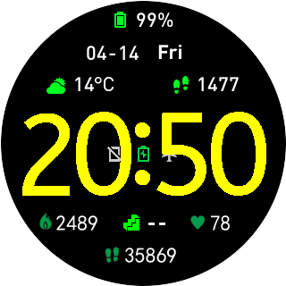 华米跃我Amazfit Pace, Stratos手表表盘