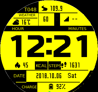华米跃我Amazfit Pace, Stratos手表表盘