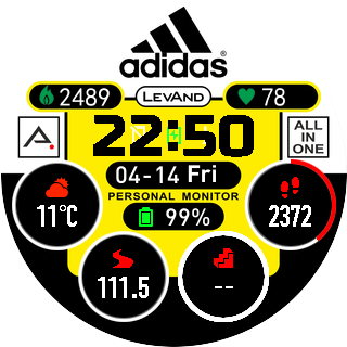 华米跃我Amazfit Pace, Stratos手表表盘