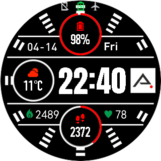 华米跃我Amazfit Pace, Stratos手表表盘