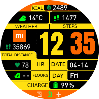 华米跃我Amazfit Pace, Stratos手表表盘