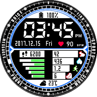 华米跃我Amazfit Pace, Stratos手表表盘