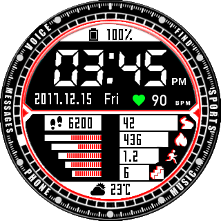 华米跃我Amazfit Pace, Stratos手表表盘