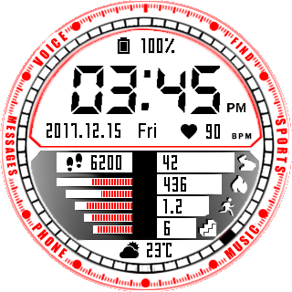 华米跃我Amazfit Pace, Stratos手表表盘