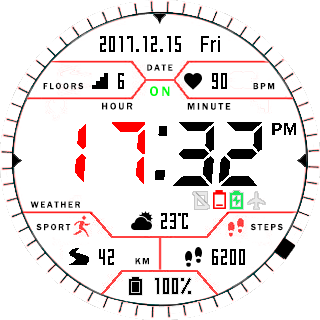 华米跃我Amazfit Pace, Stratos手表表盘