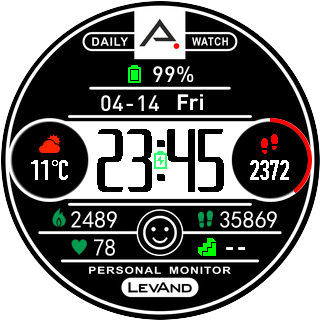 华米跃我Amazfit Pace, Stratos手表表盘