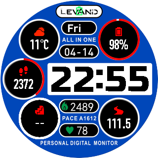 华米跃我Amazfit Pace, Stratos手表表盘