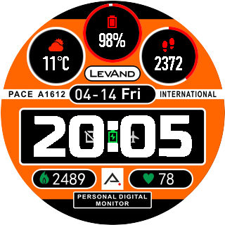 华米跃我Amazfit Pace, Stratos手表表盘