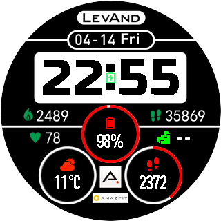 华米跃我Amazfit Pace, Stratos手表表盘