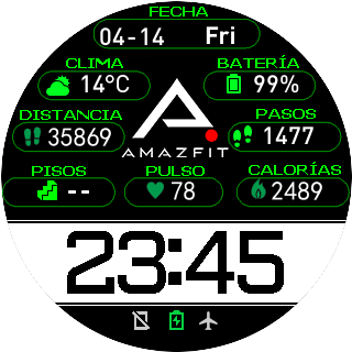华米跃我Amazfit Pace, Stratos手表表盘