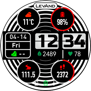 华米跃我Amazfit Pace, Stratos手表表盘