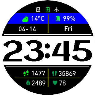 华米跃我Amazfit Pace, Stratos手表表盘