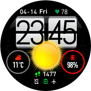 华米跃我Amazfit Pace, Stratos手表表盘