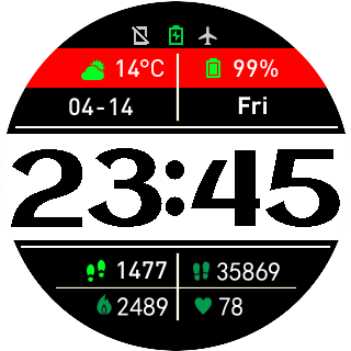 华米跃我Amazfit Pace, Stratos手表表盘