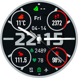 华米跃我Amazfit Pace, Stratos手表表盘