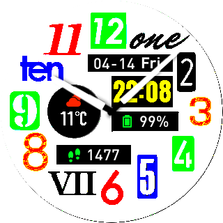 华米跃我Amazfit Pace, Stratos手表表盘