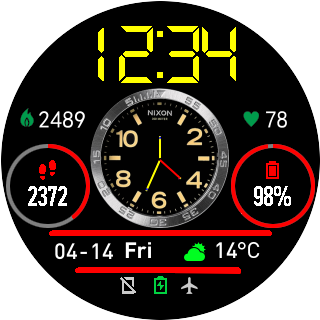 华米跃我Amazfit Pace, Stratos手表表盘