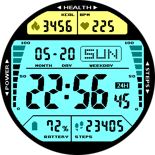 华米跃我Amazfit Pace, Stratos手表表盘