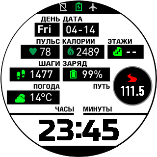 华米跃我Amazfit Pace, Stratos手表表盘