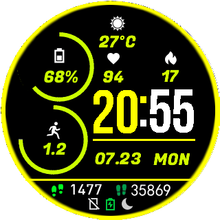 华米跃我Amazfit Pace, Stratos手表表盘