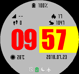 华米跃我Amazfit Pace, Stratos手表表盘