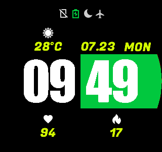 华米跃我Amazfit Pace, Stratos手表表盘