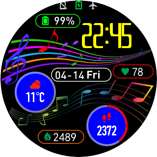 华米跃我Amazfit Pace, Stratos手表表盘