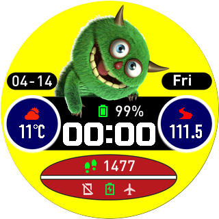 华米跃我Amazfit Pace, Stratos手表表盘