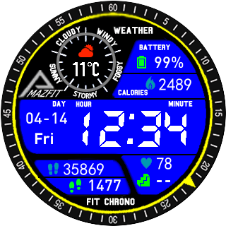 华米跃我Amazfit Pace, Stratos手表表盘