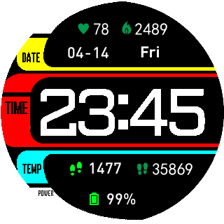 华米跃我Amazfit Pace, Stratos手表表盘