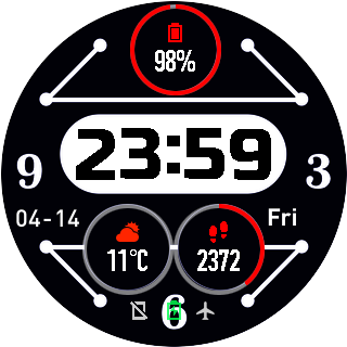 华米跃我Amazfit Pace, Stratos手表表盘