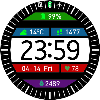 华米跃我Amazfit Pace, Stratos手表表盘
