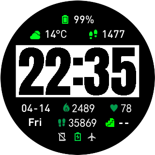 华米跃我Amazfit Pace, Stratos手表表盘