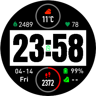 华米跃我Amazfit Pace, Stratos手表表盘