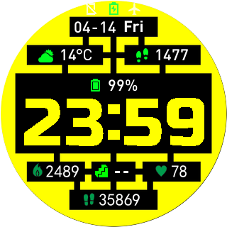 华米跃我Amazfit Pace, Stratos手表表盘