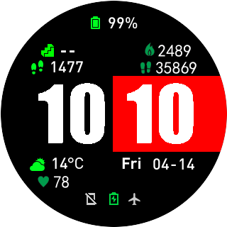 华米跃我Amazfit Pace, Stratos手表表盘