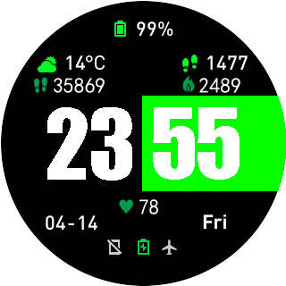 华米跃我Amazfit Pace, Stratos手表表盘