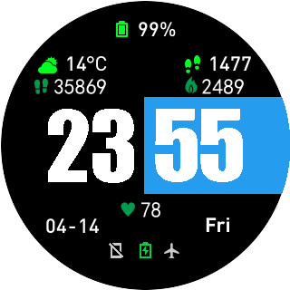 华米跃我Amazfit Pace, Stratos手表表盘