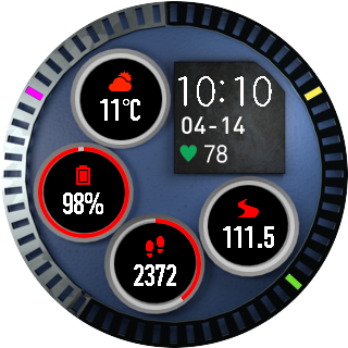 华米跃我Amazfit Pace, Stratos手表表盘