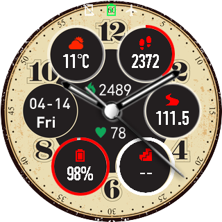 华米跃我Amazfit Pace, Stratos手表表盘