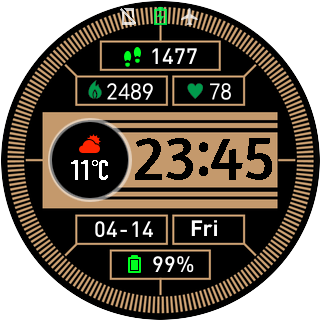华米跃我Amazfit Pace, Stratos手表表盘