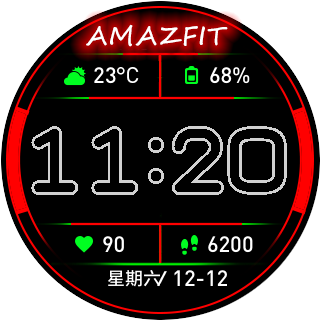 华米跃我Amazfit Pace, Stratos手表表盘