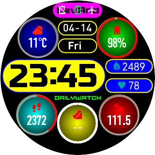 华米跃我Amazfit Pace, Stratos手表表盘