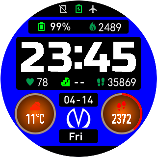华米跃我Amazfit Pace, Stratos手表表盘
