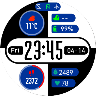 华米跃我Amazfit Pace, Stratos手表表盘