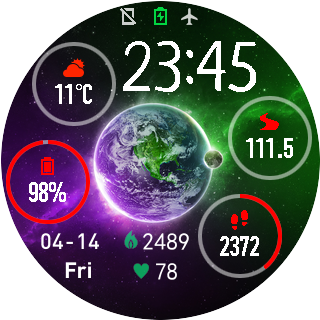 华米跃我Amazfit Pace, Stratos手表表盘