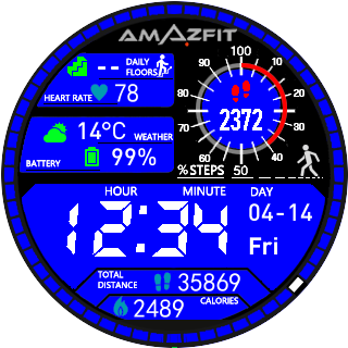 华米跃我Amazfit Pace, Stratos手表表盘