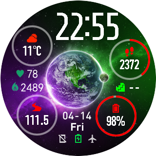 华米跃我Amazfit Pace, Stratos手表表盘