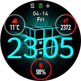 华米跃我Amazfit Pace, Stratos手表表盘